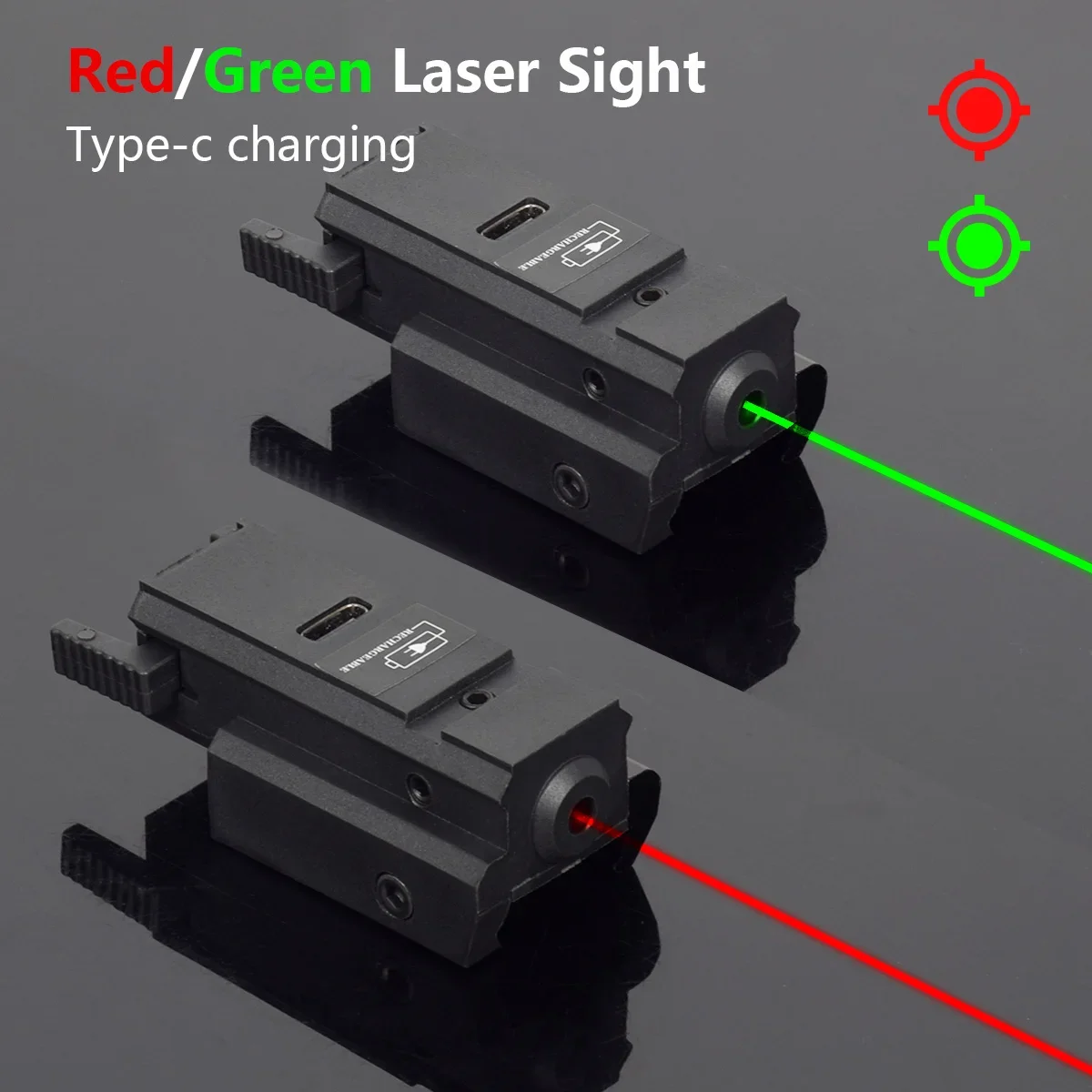 Industrial Laser Beam - Láser USB Recargable Verde y Rojo