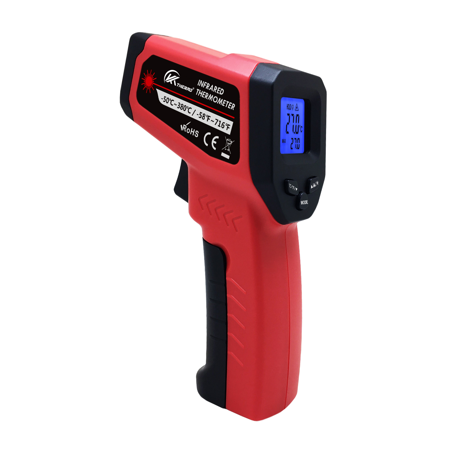 Industrial Laser Sensor - Termómetro Electrónico Industrial LCD sin contacto,