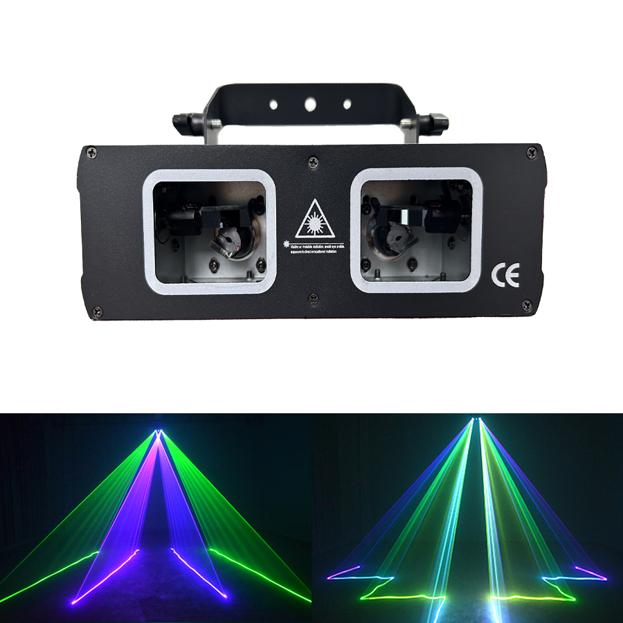 Industrial Laser Beam - Luz Láser de Discoteca, Lente Dual