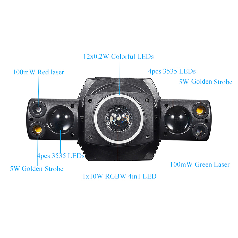 DMX colorido LED haz láser est - Industrial Laser Beam reseña y precio