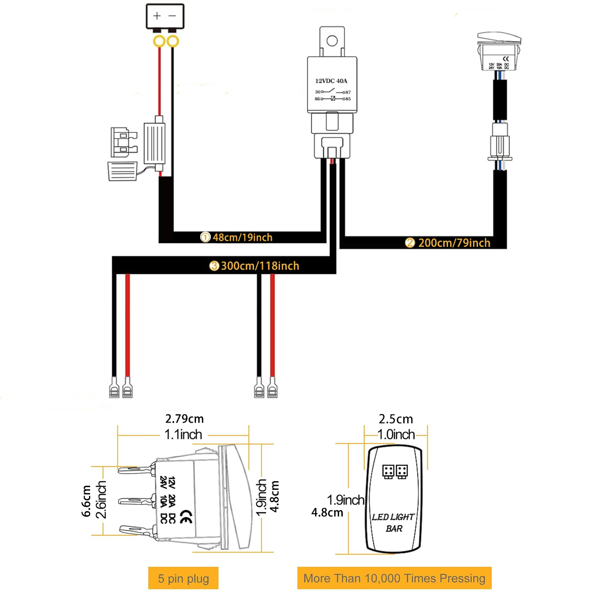 Kit de cableado para barra de  - Industrial Laser Beam reseña y precio