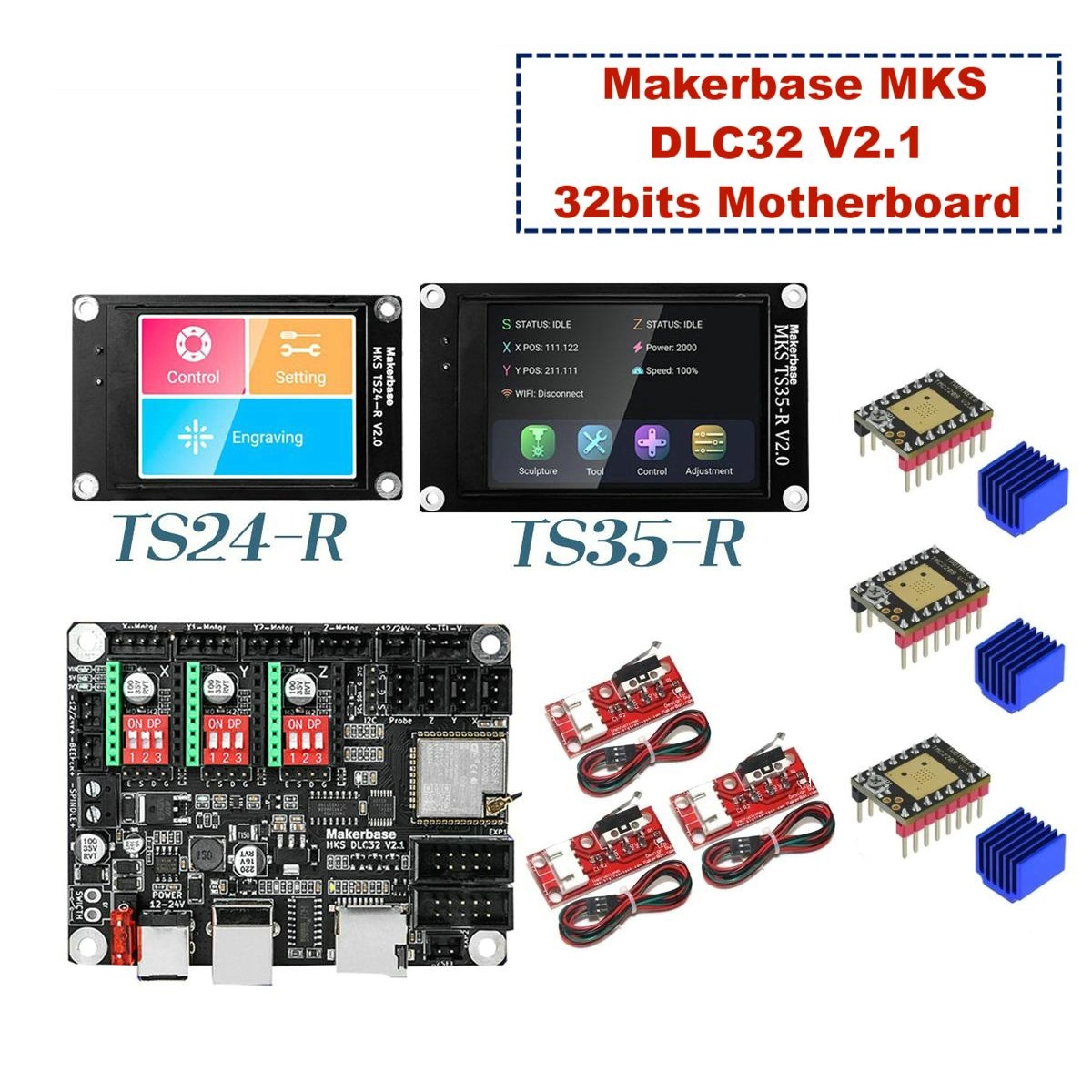 Makerbase-placa base MKS DLC32 - Industrial Laser Sensor reseña y precio