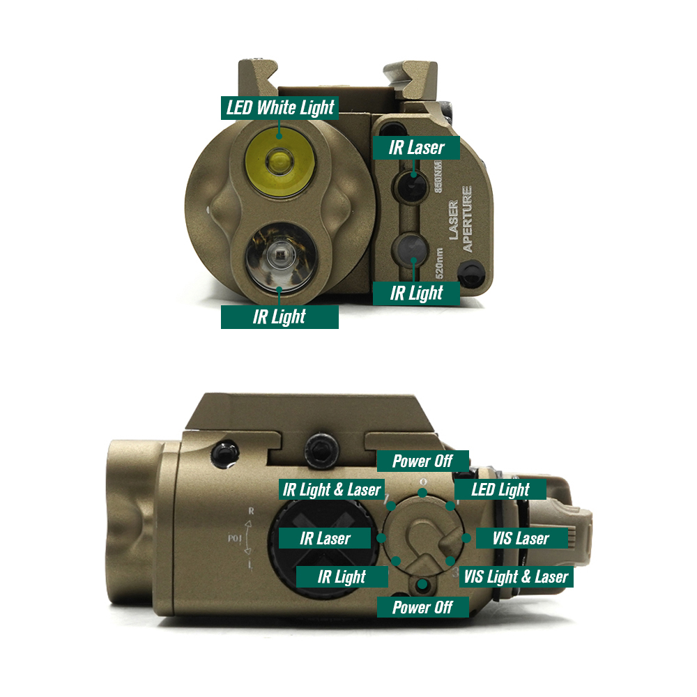 Linterna táctica LED XVL2 IRC  - Industrial Laser Beam reseña y precio