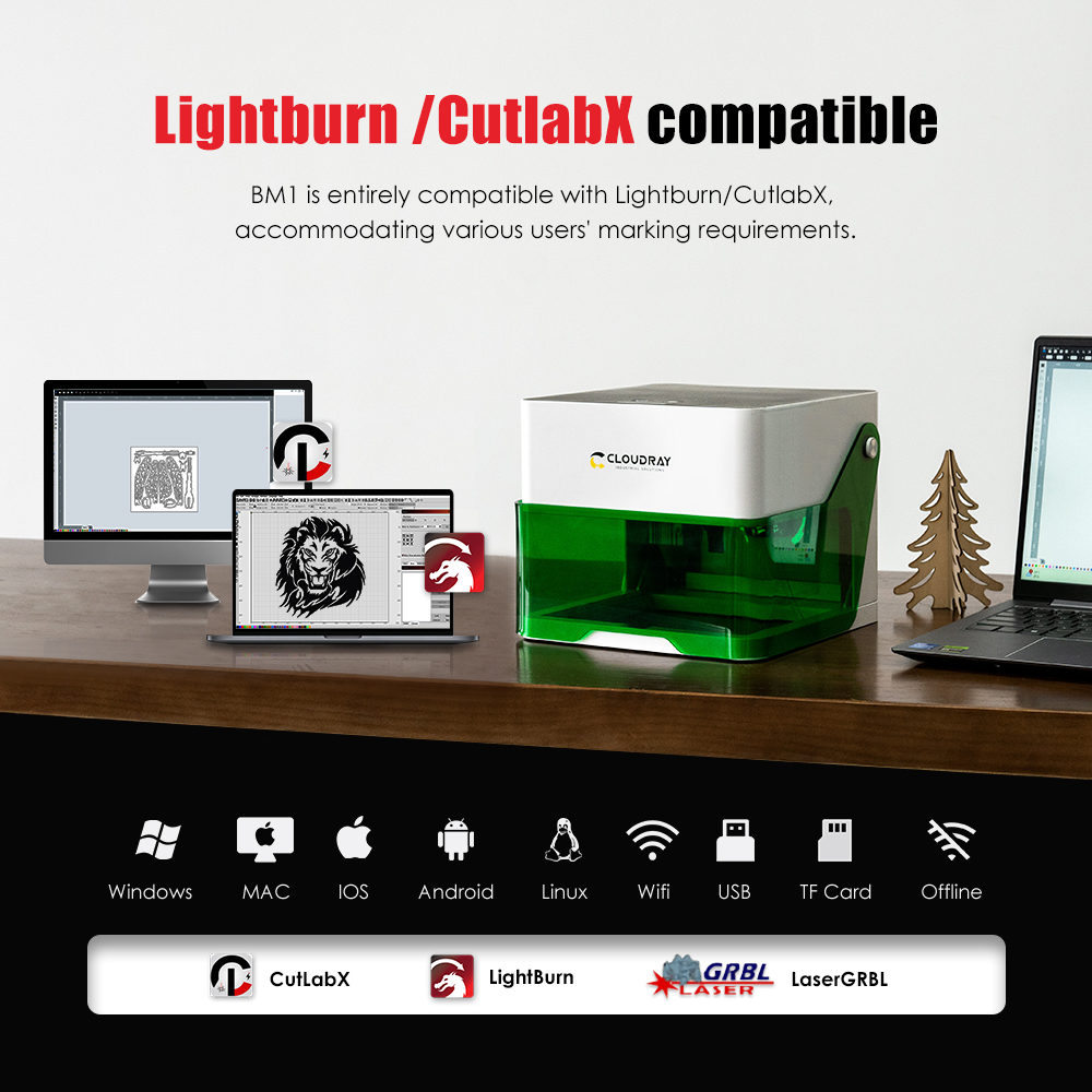 Cloudray-Mini grabador láser C - Industrial Laser Machines reseña y precio