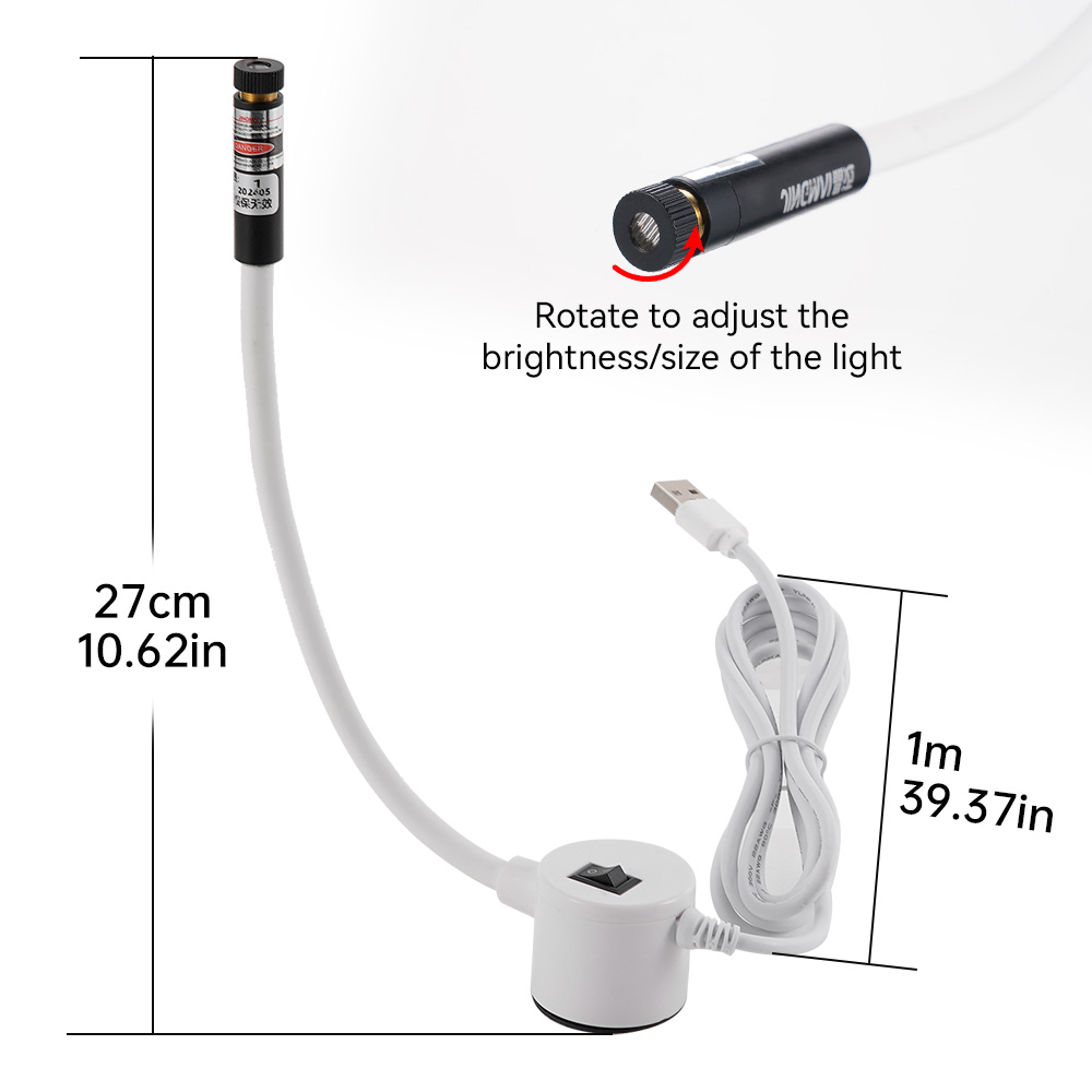 Luz láser roja alimentada por  - Industrial Laser Beam reseña y precio
