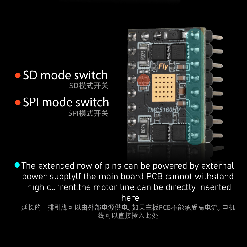 Mellow Fly TMC5160 HV 48V Max  - Stepper Driver Cnc reseña y precio