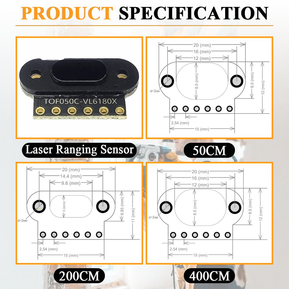 Módulo de sensor de rango láse - Industrial Laser Sensor reseña y precio